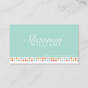 Creative Polka dots Business Card Visitenkarte