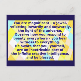 Creative Postcard 7 - Sie sind ein prächtiger Juwe Postkarte