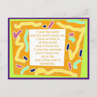 Creative Postcard 8 - Lebenslauf Word Art Postkarte