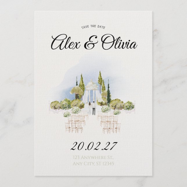Creative Romantic Wedding Invitation – Personalize (Devant)