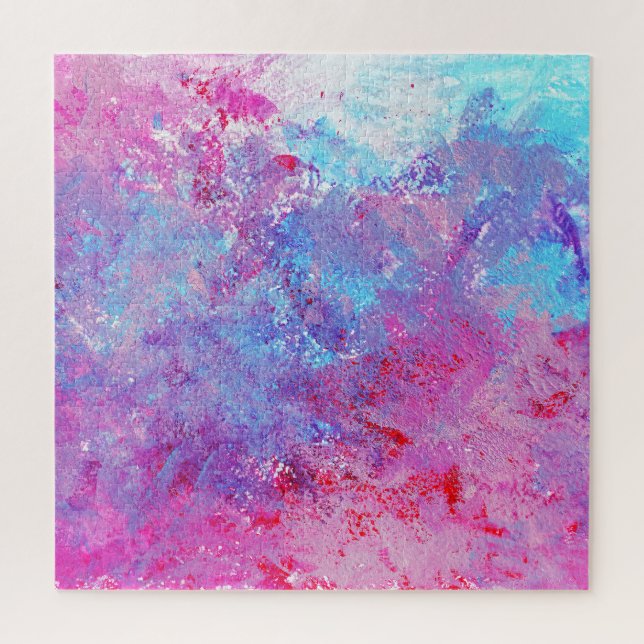 Creative rosa-blaue Textur, Farbblöcke. (Vertikal)