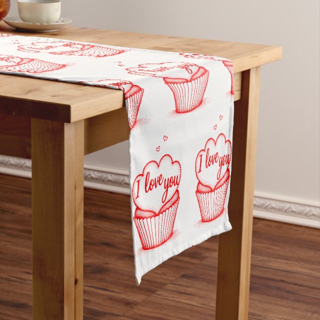 Creative Rotherherzen Design Kurzer Tischläufer (Beispiel)