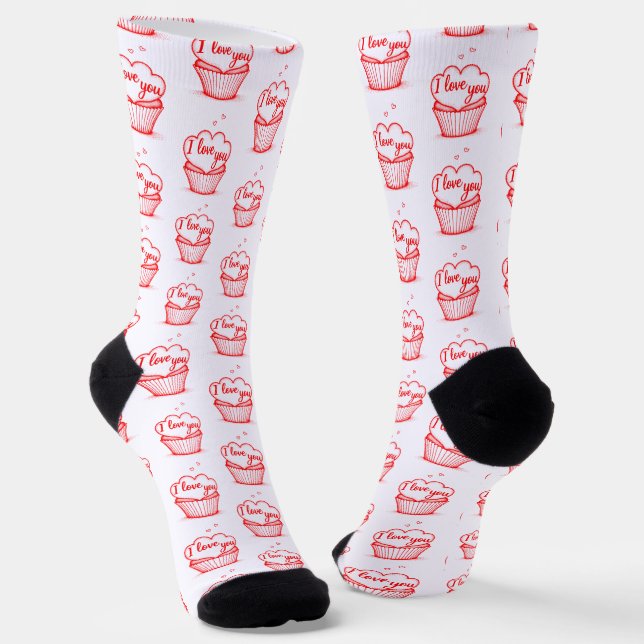 Creative Rotherherzen Design Socken (Gewinkelt)