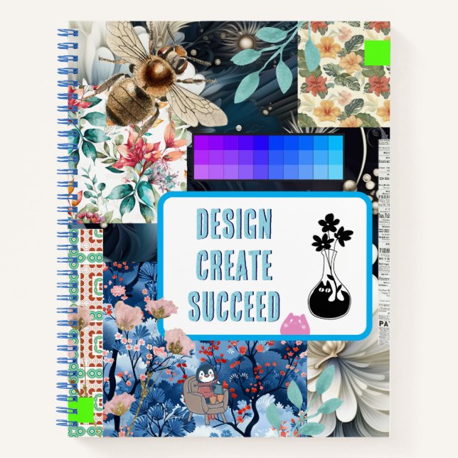 Creative Scrapbook Style Cover Notebook Notizbuch (Vorderseite)