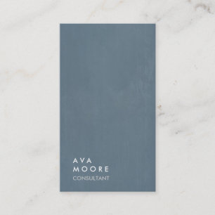 Creative Simple Schlicht Blue Gray Trendy Consulta Visitenkarte
