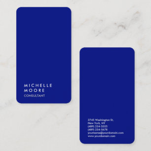 Creative Simple Schlicht Phthalo Blue Trendy Visitenkarte