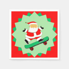 Creative Skateboarding Weihnachtsfeier Serviette
