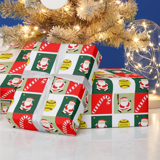 Creative Softball Holiday Geschenkpapier (Feiertage)
