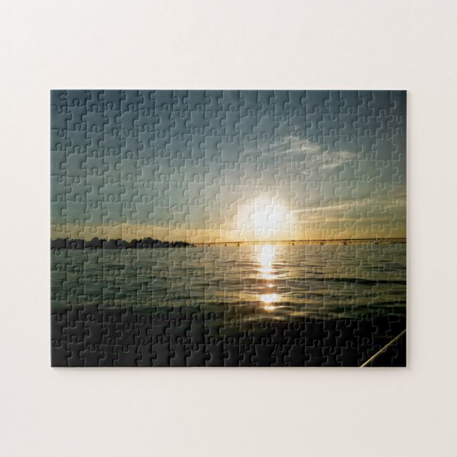 Creative Sunset Bridge Foto Puzzle (Horizontal)