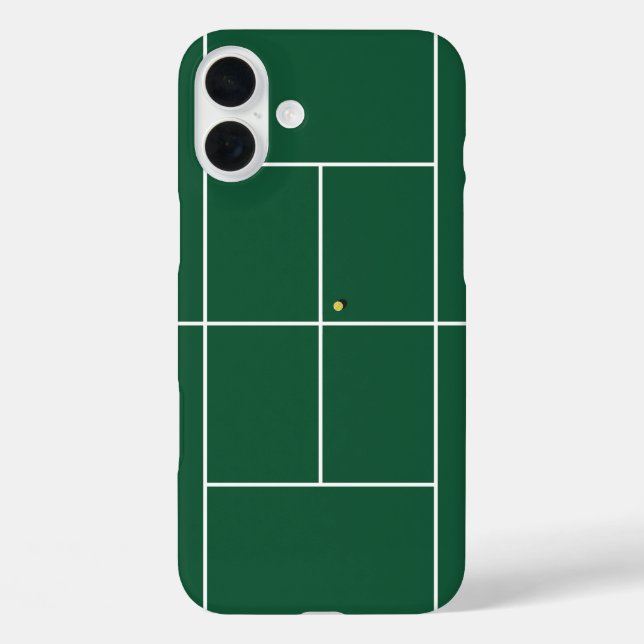 Creative Tennis iPhone 16 Plus Hülle (Rückseite)