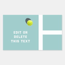 Creative Tennis Rechteckiger Aufkleber