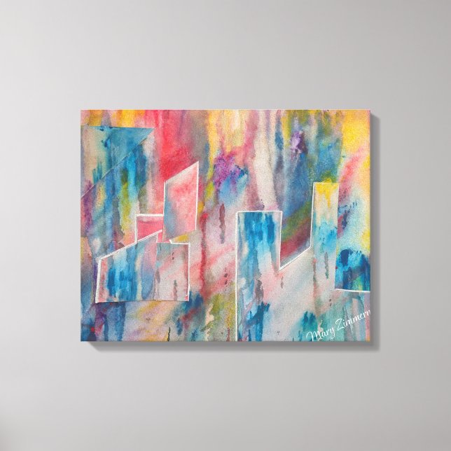 Creative Utopia CityScape Leinwanddruck (Vorderseite)