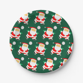 Creative Volleyball Weihnachtsfeier Pappteller