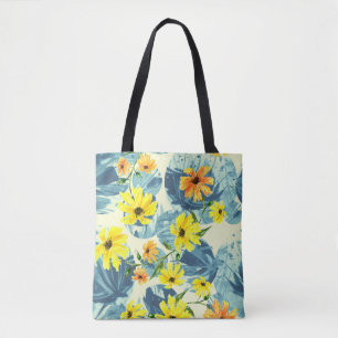 Creative Watercolor Pflanze: Stilvoll nahtlos Tasche