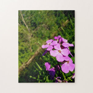Creative woo vert fleur photo puzzle puzzle