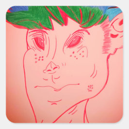 Creature Features Animation Square Stickers