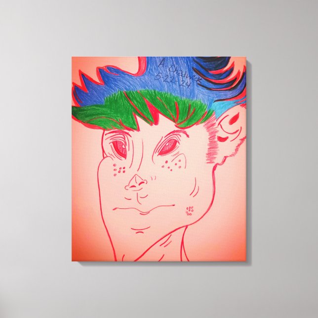 Creature Features Animation Stretched Canvas Print Leinwanddruck (Vorderseite)