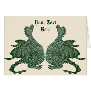 créature mythique d'imaginaire jumelle verte
