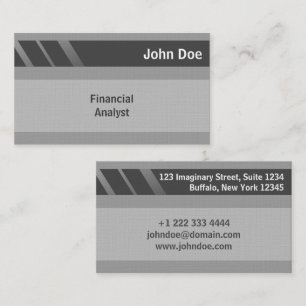 "Credit Card Style Business Card No.8" Visitenkarte