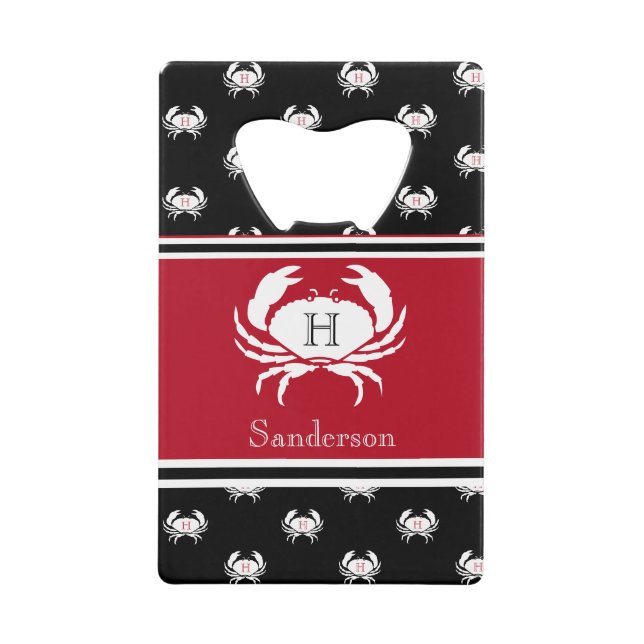 Crédit nautique Monogramme Crabe Noir Noir Noir No (Devant)