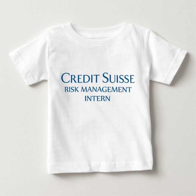 Credit Suisse Risk Management Intern Baby T-shirt (Vorderseite)