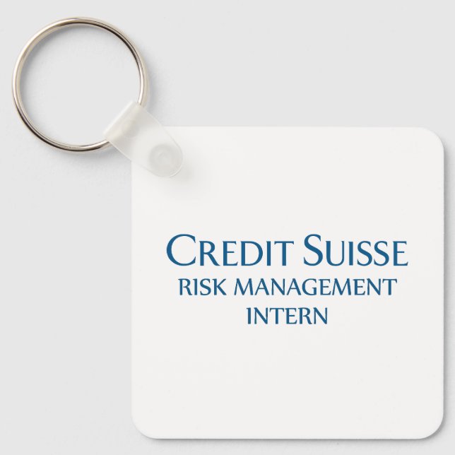 Credit Suisse Risk Management Intern Schlüsselanhänger (Vorderseite)