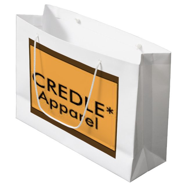 Credle große glatte Geschenk-Tasche Große Geschenktüte (Vorderseite Schrägansicht)