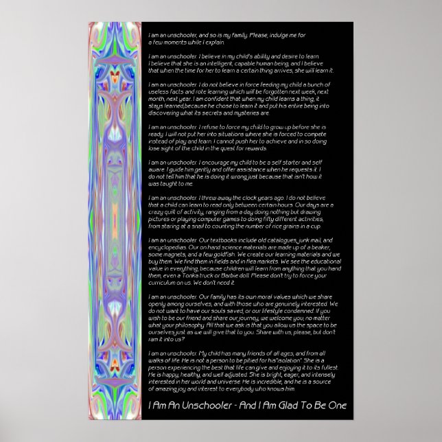 Credo für Schüler Poster (Vorne)