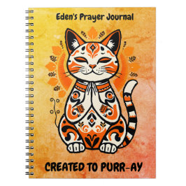 Créé à Purr-ay - Journal de prière personnalisé - 