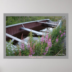 Cree-Frachter-Kanu - Chisasibi Québec Poster