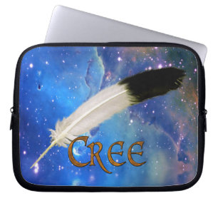 CREE Nation & Feather Space Laptop Sleeve
