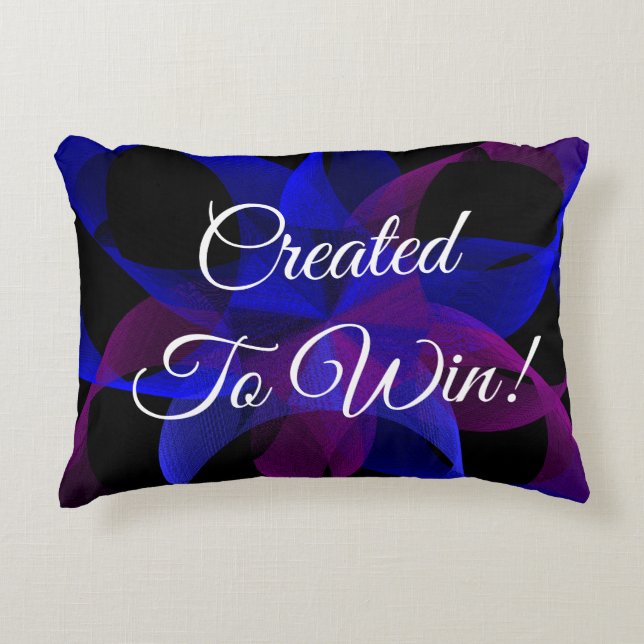 Créé pour gagner le Coussin d'accents géométriques (Devant)