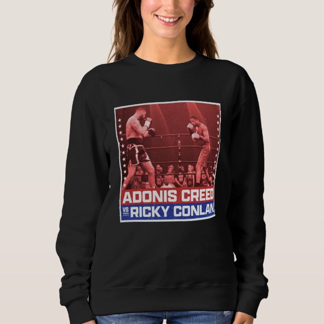 Creed vs. Conlan Boxring rot Sweatshirt (Vorderseite)