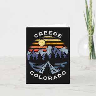 Creede Colorado Berge Urlaub Camping Souveni Karte