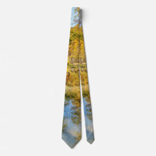 Creek Autumn Reflections Vertikale Neck Tie Krawatte
