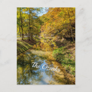 Creek Autumn Reflections Vertikale Postcard Postkarte