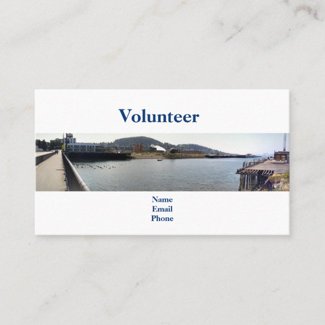 Creek Estuary Bay Volunteer Visitenkarte (Vorderseite)