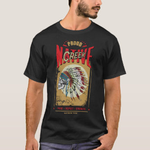 Creek Native Amerikanische Ureinwohner Warrior Sta T-Shirt