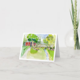 Creek Park Note Card Dankeskarte