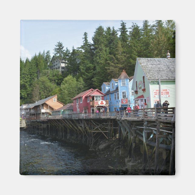 Creek Street in Ketchikan Magnet (Vorne)