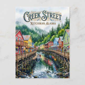 Creek Street USA Postkarte