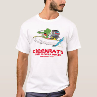 Creekrat Cartoon Flyin Fliver Flivver Bootskunst T-Shirt