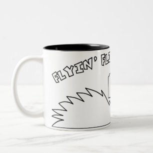 Creekrat Cartoon Flyin Flivver Fliver Bootart Zweifarbige Tasse
