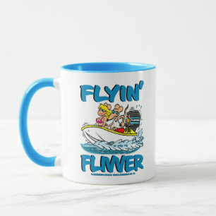 Creekrat Cartoon Studios Flyin Flivver Fliver Boat Tasse