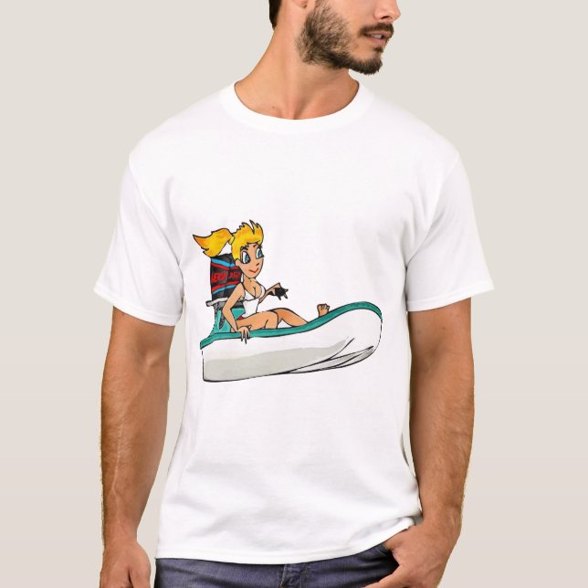 Creekrat Fliver Boat Girl T-Shirt (Vorderseite)