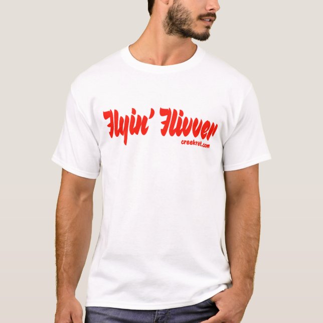 Creekrat Flyin’ Flivver Fliver Boat T-Shirt (Vorderseite)