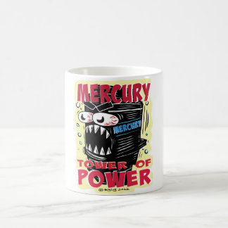 Creekrat Studios Mercury Tower of Power Cartoon Kaffeetasse