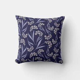 Creekside Floral Throw Kissen | Marine und Gelb