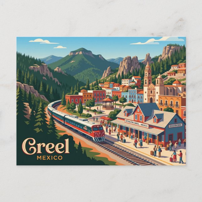 Creel Mexiko Postkarte (Vorderseite)