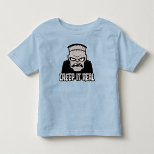 Creep It Real Classic Horror Frankenstein Design Kleinkind T-shirt